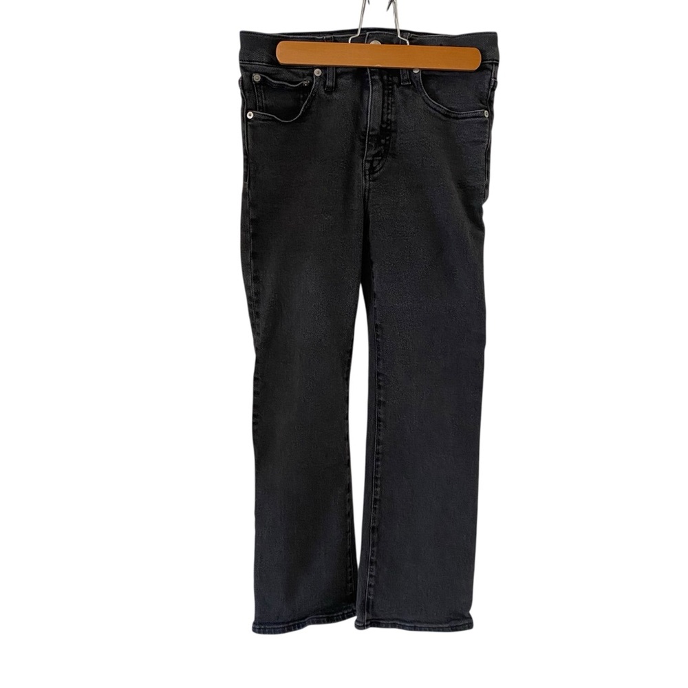 Madewell Cali Demi Boot Jeans Black Wash Women's Size 28